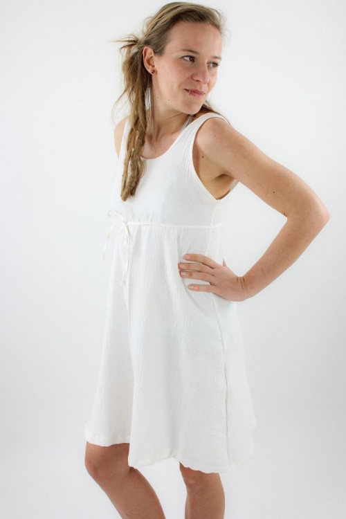 Musselin-Sommerkleid weiß