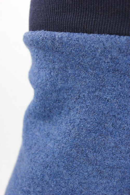 Merino-Wollhose mit Mitwachsbündchen blau