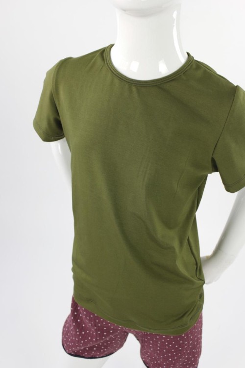 T-Shirt olivgrün für Kinder